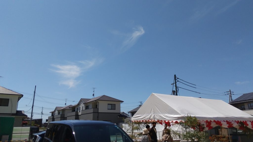 いいお天気で心温まる地鎮祭でした🌞伊予市