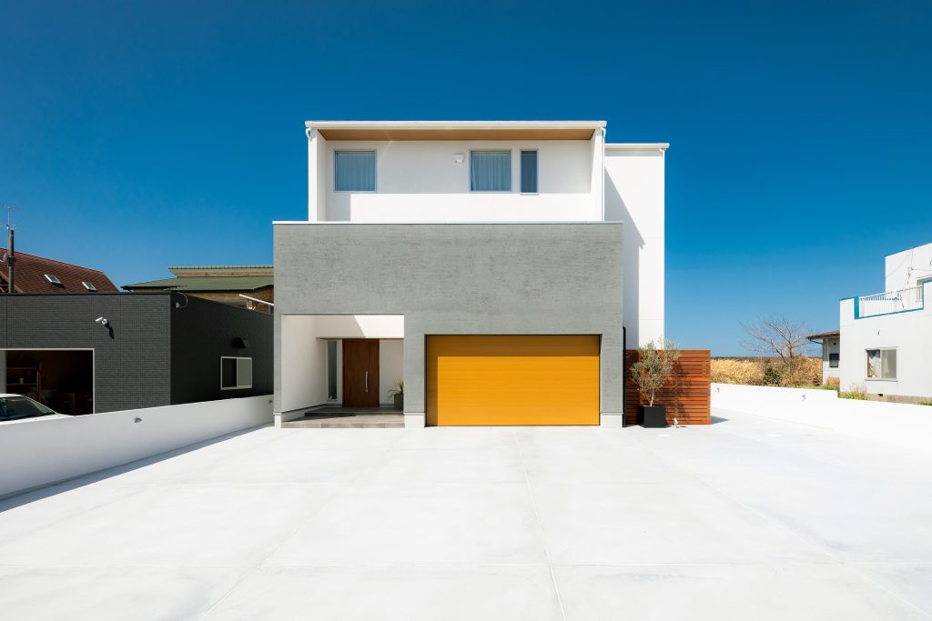 画像：海の見えるSE構法のガレージハウス